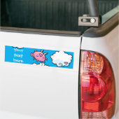 Vliegende varkenshokken, aanpasbare bumpersticker (Op Truck)