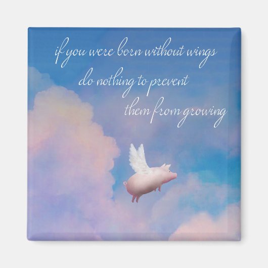 vliegende varkensmagneet magneet (Voorkant)