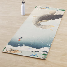 VLIEGENDE VIS JAPANSE PRINT YOGA MAT