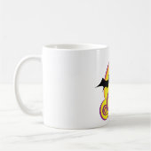 Vliegende Vleermuizen Halloween Night Volle Maan W Koffiemok (Links)