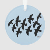 vliegende vliegduiven ornament (achterkant)