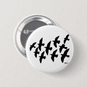 vliegende vliegduiven ronde button 5,7 cm (Voorkant /achterkant)