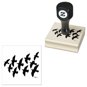 vliegende vliegduiven 	rubberstempel