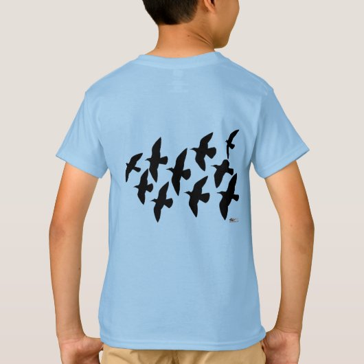 vliegende vliegduiven t-shirt (Achterkant)