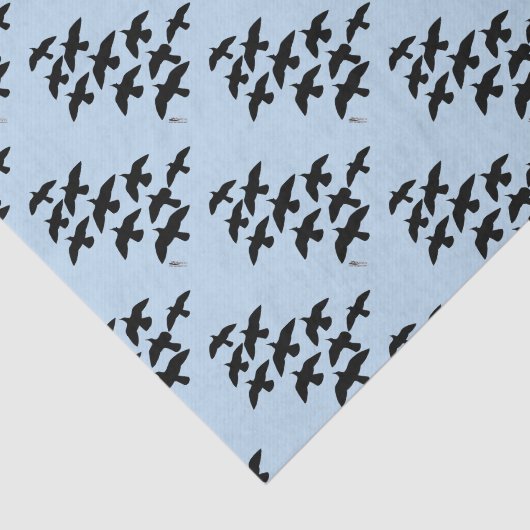 vliegende vliegduiven tissuepapier (Detail)