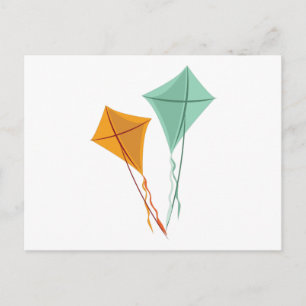 Vliegende vliegers briefkaart