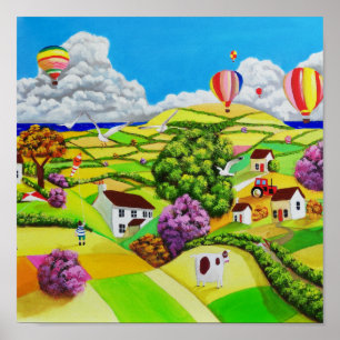 Vliegende vliegers poster