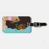 Vliegende vliegtuigen, zwarte vrouwen, tandvlees, bagagelabel (Voorkant horizontaal)