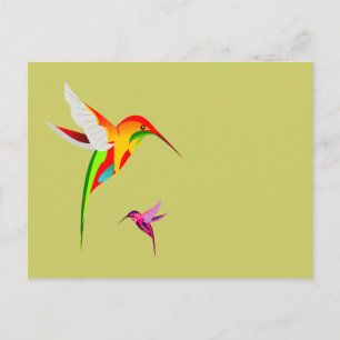 Vliegende vliegvogels briefkaart