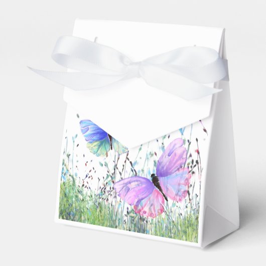 Vliegende vlinders geschenkdoos bedankdoosjes (Voorkant Zijde)
