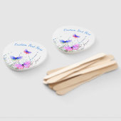 Vliegende Vlinders Hand Ventilator met Aangepaste Handwaaier (Niet-gemonteerd)