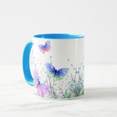 Vliegende Vlinders Mok Lente Vreugde (Voorkant links)