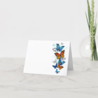 Vliegende Vlinders Morpho en Monarch