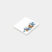 Vliegende Vlinders Morpho en Monarch Post-it® Notes (Schuin)