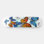Vliegende Vlinders Morpho en Monarch Skateboard (Horizontaal)