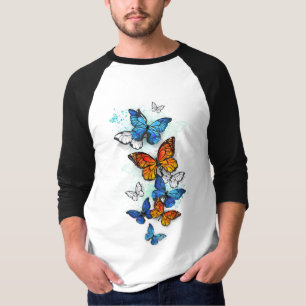 Vliegende Vlinders Morpho en Monarch T-shirt