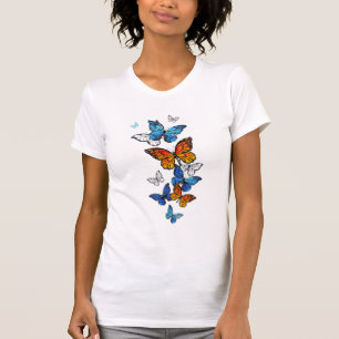 Vliegende Vlinders Morpho en Monarch T-shirt