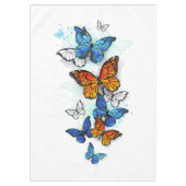 Vliegende Vlinders Morpho en Monarch Tafelkleed (Voorkant)