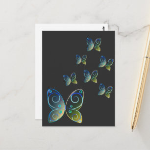 Vliegende Vlinders natuur Hoodie Briefkaart