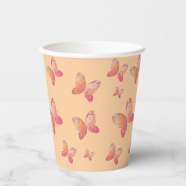 Vliegende Vlinders natuur Papieren Bekers