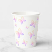 vliegende vlinders natuur papieren bekers (Links)