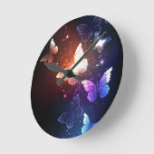 Vliegende vlinders ronde klok (Hoek)