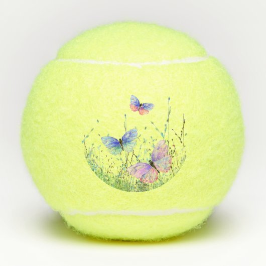 Vliegende vlinders tennisballen (Voorkant)