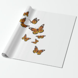Vliegende vlinders - vlinder over Gardener Ento Cadeaupapier