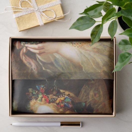 Vliegende vlooienvlinder - Ontvlechting Tissuepapier (Geschenk)