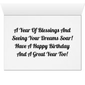 Vliegende vogelkaart (Binenzijde Horizontaal (Onderkant))