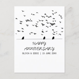 vliegende vogels Gevouwen verjaardagskaarten Briefkaart