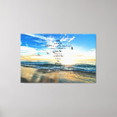 Vliegende vogels in de hemel Serenity Prayer Canvas Afdruk (Voorkant)
