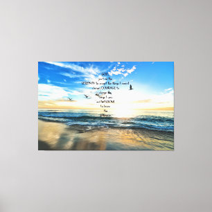 Vliegende vogels in de hemel Serenity Prayer Canvas Afdruk