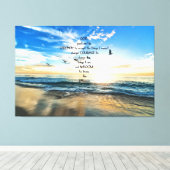 Vliegende vogels in de hemel Serenity Prayer Canvas Afdruk (Insitu (Houten vloer))