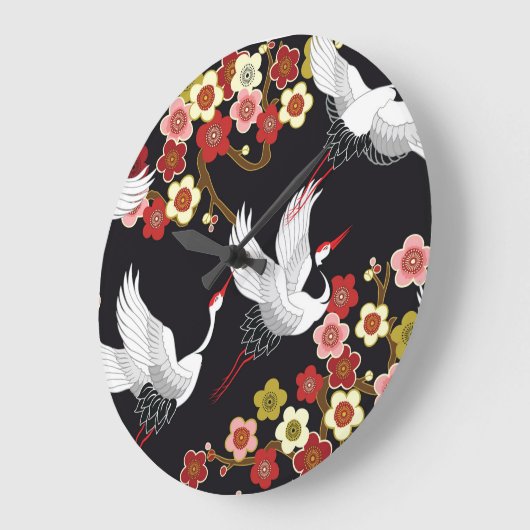 Vliegende vogels: Kraan Heron Japans. Grote Klok (Hoek)