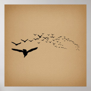  vliegende vogels poster