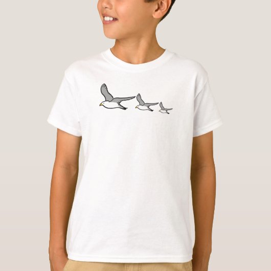 Vliegende vogels T-Shirt (Voorkant)