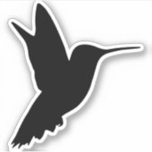 Vliegende vogelsilhouet sticker (Voorkant)