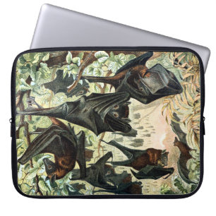  Vliegende Vos Bat Acadamia Illustratie Laptop Sleeve