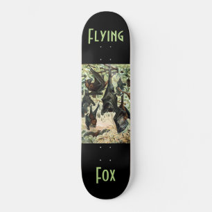  Vliegende Vos Bat Acadamia Illustratie Skateboard