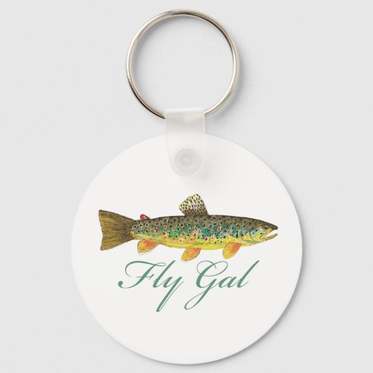 Vliegende Vrouw Sleutelhanger (Voorkant)