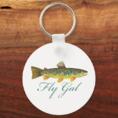 Vliegende Vrouw Sleutelhanger (Voorkant)