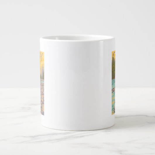 Vliegende vrouwen - Kerst, Alaska Extra Grote Mok (Voorkant)