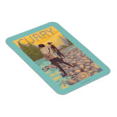 Vliegende vrouwen - Kerst, Alaska Magneet (Rechterzijde)