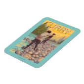 Vliegende vrouwen - Kerst, Alaska Magneet (Linkerzijde)