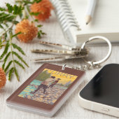 Vliegende vrouwen - Kerst, Alaska Sleutelhanger (Voorkant Rechts)