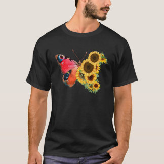 Vliegende vrouwen, met zonnebloempitten t-shirt