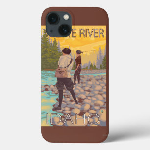 Vliegende vrouwen - Payette River, Idaho iPhone 13 Hoesje