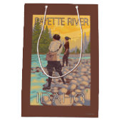 Vliegende vrouwen - Payette River, Idaho Medium Cadeauzakje (Achterkant)