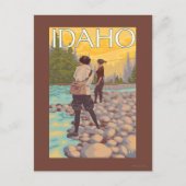 Vliegende vrouwenIdahoVintage-reisposter Briefkaart (Voorkant)